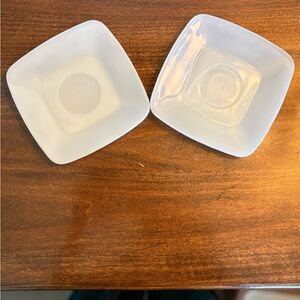 Vintage Fire King Azurite Charm Saucers - Set of 2